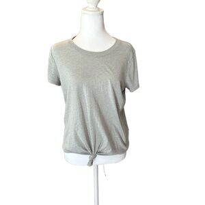 Madewell Tee Shirt Women Size Small Gray Short Sleeve Soft Blend Everyday Casual